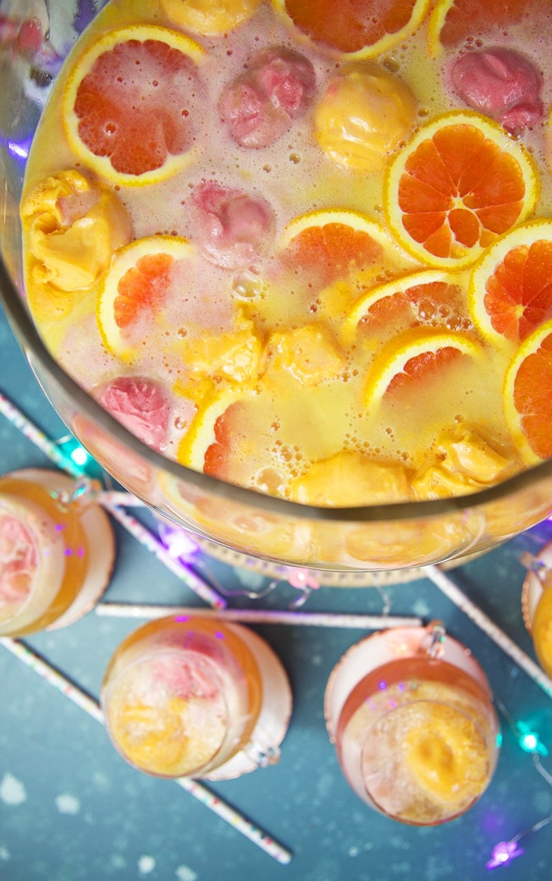 Fruity Champagne Punch: Mimosa, Berry & Tropical Recipes